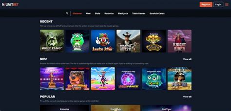 No limit bet casino login